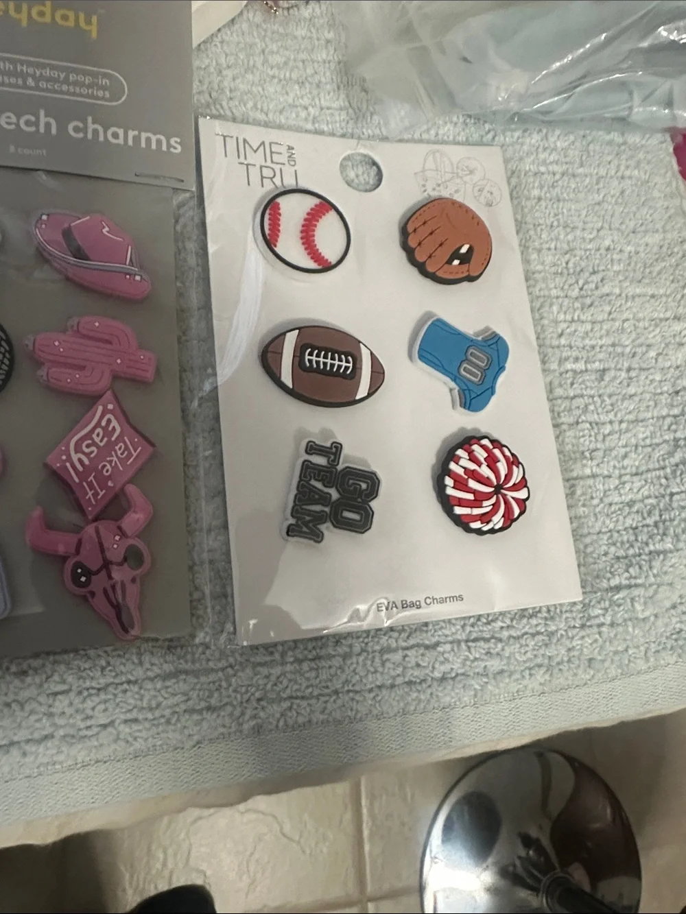 heyday Pop-In Tech Charms Variety Pack with Blue, Red & White Accents 3 sets NWT